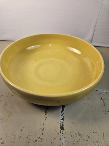 Fantastic Studio Pottery Bowl Basic Yellow Signed SP Contemporary Beauty