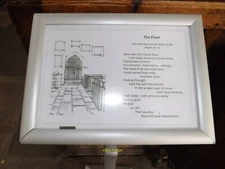 Photo 6x4 Sign inside St. Mary the Virgin Church (Close up) c2015