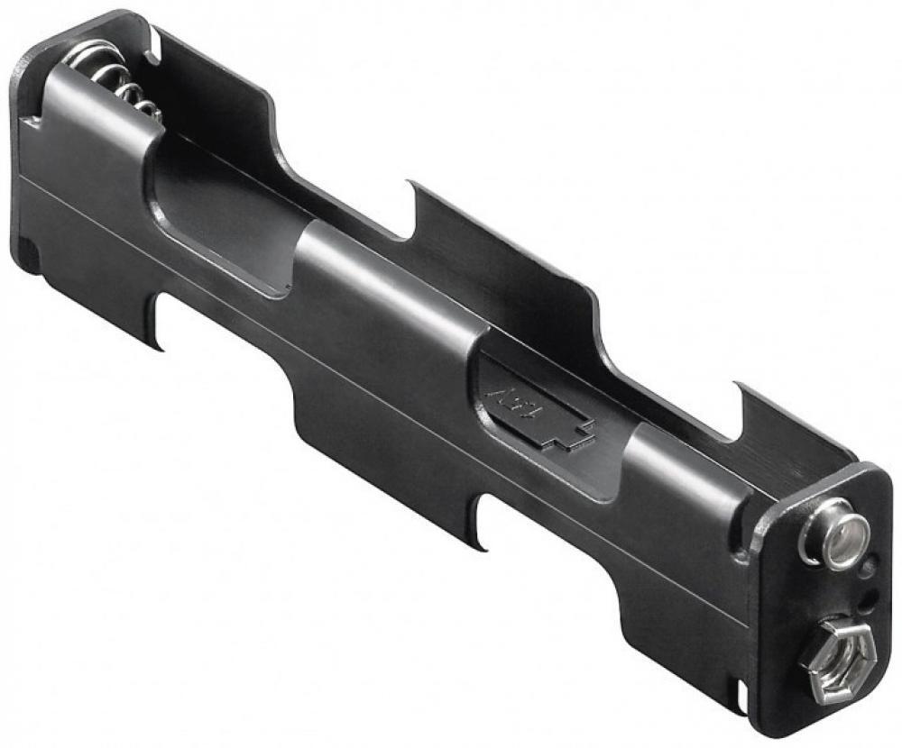 Thumbnail - Batteriehalter Für 4x Mignon Aa 2x2 Mit Druckknopfanschluss, 26 X 109