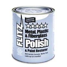 Flitz Paste Polish for Metals, Fiberglass, Plastic & Paint 2 LB JAR - silver