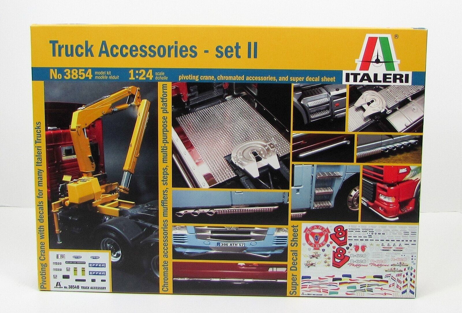 Italeri 3854 Camion Accessori Set 2 1/24 Nuovo Camion Parti Kit Modello