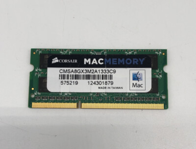 CORSAIR MACMEMORY CMSA8GX3M2A1333C9 - 4 GB DDR3 SO-DIMM LAPTOP RAM 