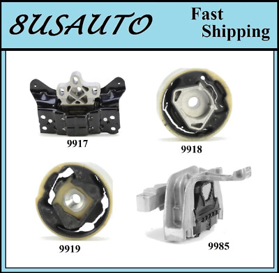 4PCS MOTOR & TRANS MOUNT FIT 2017-2019 AUDI A3 2.0L - AUTO TRANS