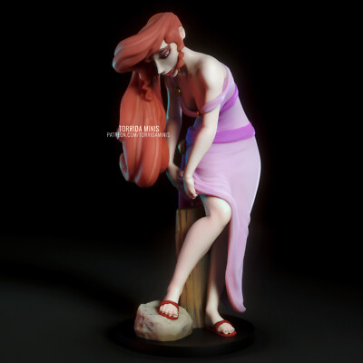 Megara, Tocher Kreon, Herakles, sexy Pin Up, Figur, 3D Druck, Torrida, UNBEMALT