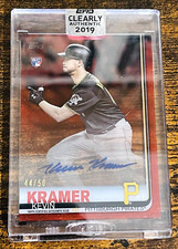 2019 TOPPS CLEARLY AUTHENTIC KEVIN KRAMER AUTO /50 RED PITTSBURGH PIRATES RC