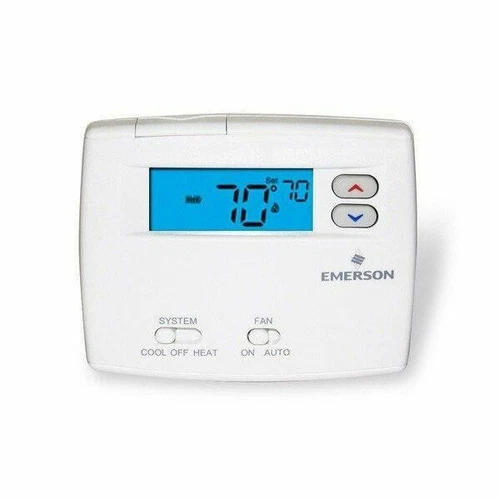 Emerson 1F86-0244 Blue 2" Thermostat, Single Stage, Non-Programmable