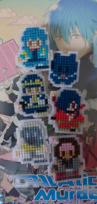 6x DMMD DRAMAtical Murder Kreuzstich Pin Set - Handarbeit individuelle Optionen Yaoi