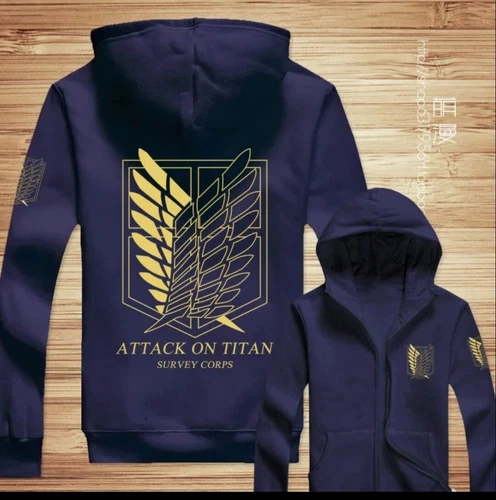 HOT Attack On Titan Shingeki No Kyojin Scouting Legion Jacket Hoodie - Picture 6 of 7