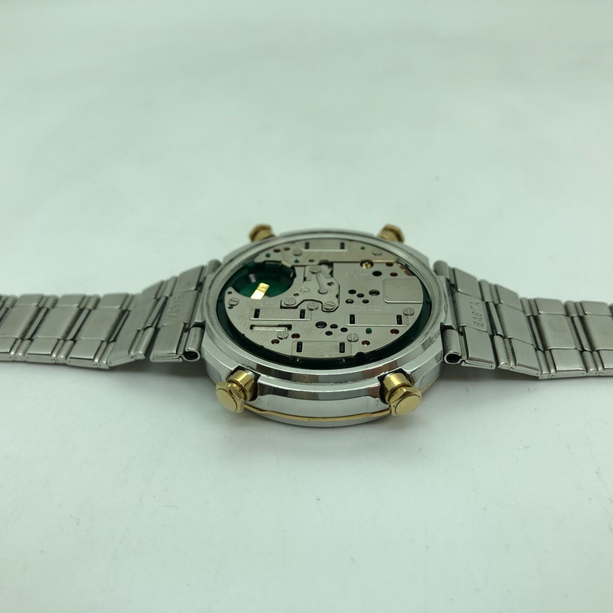 w2148] SEIKO 7A48-7010 Moon phase Chronograph All original New