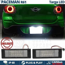 Kit PLACCHE TARGA Complete FULL LED per MINI Paceman R61 CANBUS 6.500K Bianco