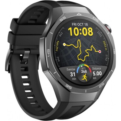 Huawei Watch GT 5 Pro 46 mm Smartwatch schwarz 1,43 Zoll Touchscreen Farbdisplay