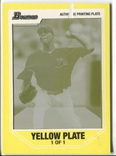 David Price 2007 Bowman Draft Yellow printing plate 1/1 Rookie RC WS MVP!?