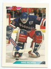 MIKE RICHTER 1992-93 BOWMAN CARD FLAWLESS CONDITION NEW YORK RANGERS