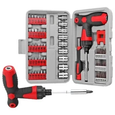 Telescopic ratchet screwdriver socket wrench Torx Hex Star Cross bit U Y Type