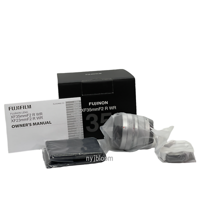 ラブリー New Fujifilm XF 35mm f/2 R WR SILVER Lens FUJI 74101027204 | eBay