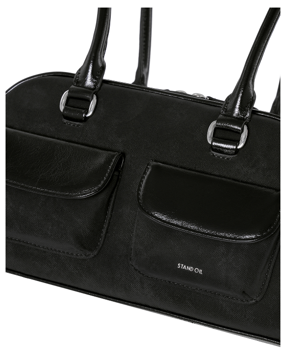 STAND OIL☆Chubby Bag Combi STAND OIL Chubby bag Black Combi Women's Shoulder Bag