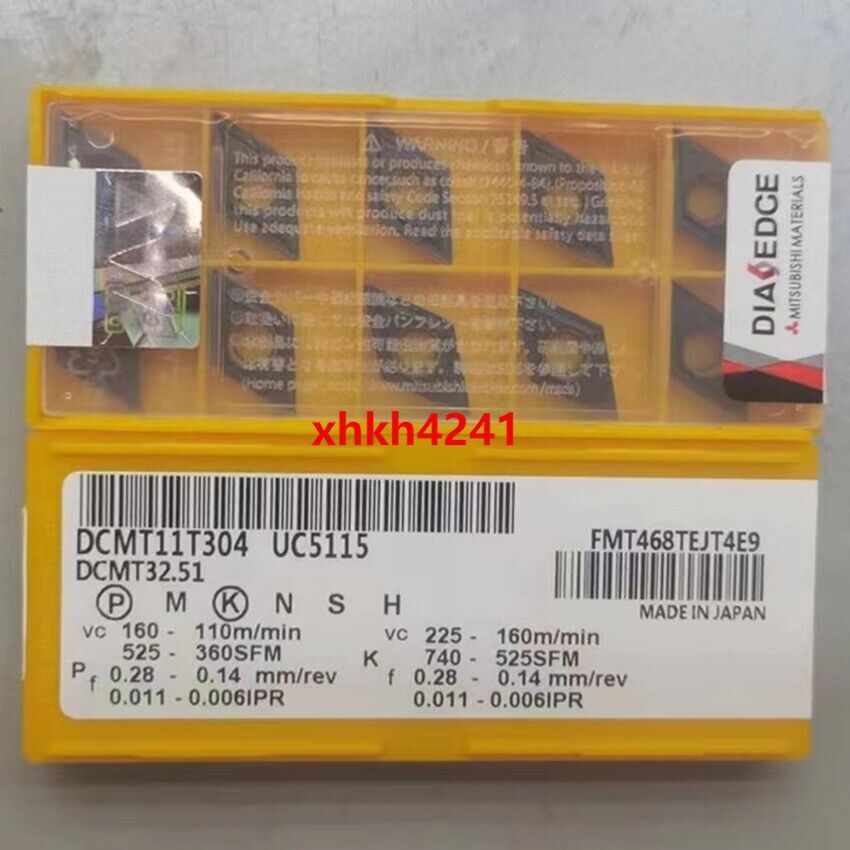10PC New Mitsubishi DCMT11T304-UC5115 Carbide Inserts | eBay