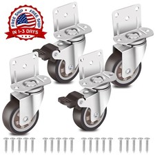Juego de 4 ruedas de 2 pulgada, ruedas pequeñas de goma para muebles, mesa NUEVO