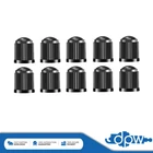 10x Black Plastic Tyre Valve Air Dust Caps Universal Car Van Truck Cycle