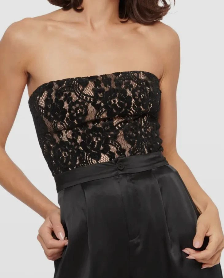Strapless deals lace bodysuit