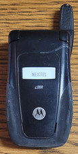 Motorola i series i560 - Black  Nextel  Rare iDEN PTT Cellular Flip Phone