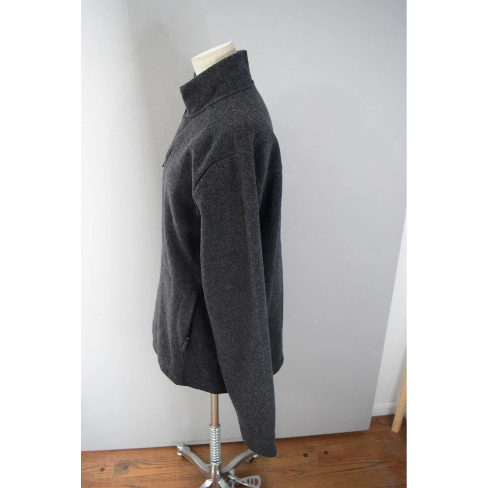 Smartwool Anchor Line Full Zip Jacket Medium Gray Full Zip Coat Merino Wool - Image 2 of 4