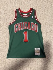 Mitchell & Ness NBA 2008-09 Chicago Bulls Derrick Rose Green Jersey Size Medium 