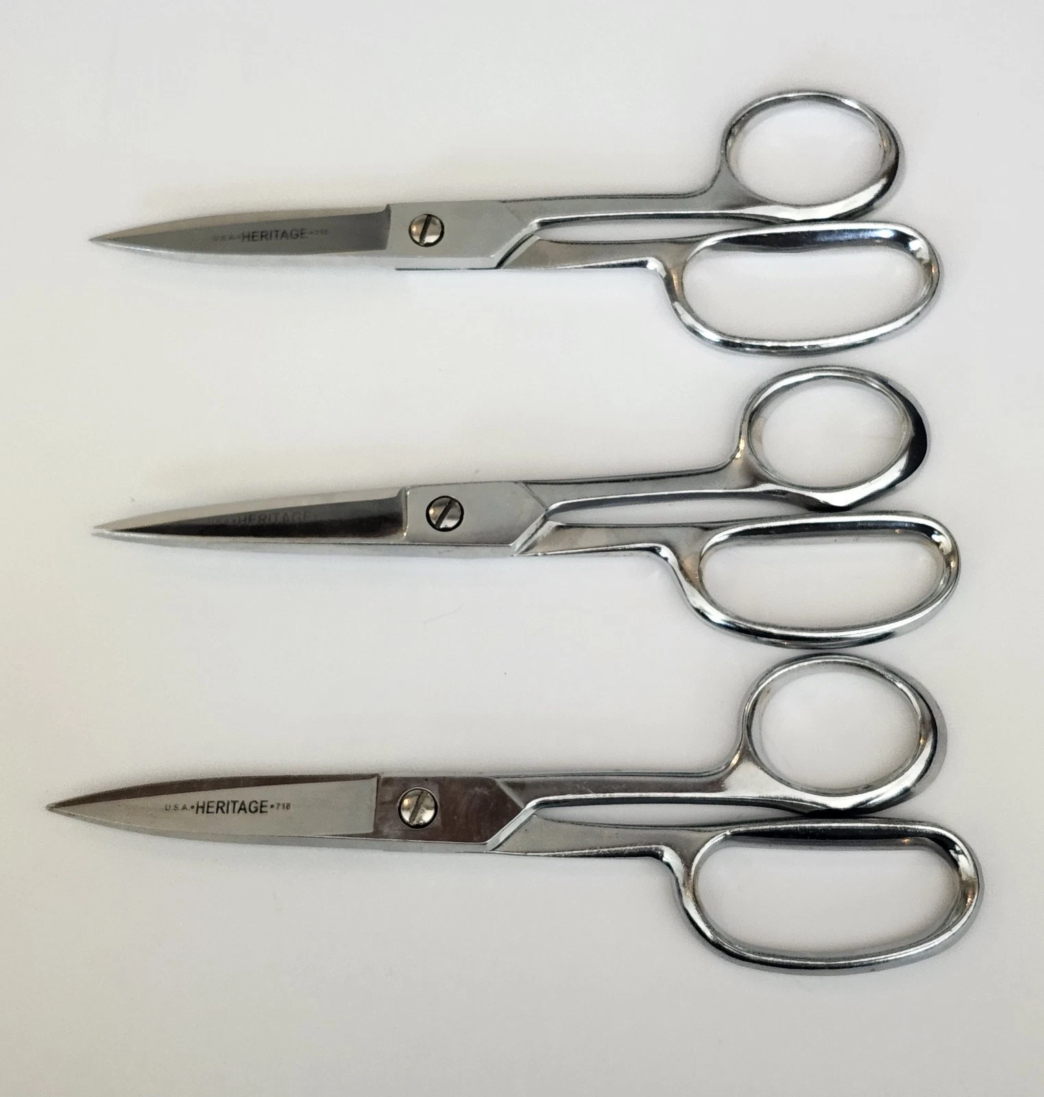 Lot of 3 Klein Heritage Cutlery 718 Scissors USA Made - Heavy Duty Shear
Opens in a new window or ta