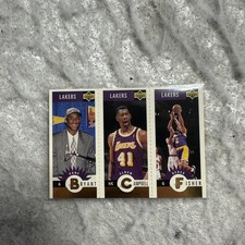 1996 Collector's Choice Gold Mini Rookie Card Lakers Team #L1 Kobe Bryant RC