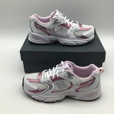 New Balance 530 Big Kids Running Shoes White Pink GR530RK Size 7 Youth New