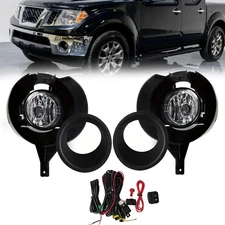 For Nissan Frontier 2005-20 2016 Clear Bumper Fog Lights Lamps Wiring+Switch Kit