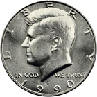 1990-P Kennedy Half Dollar Coin - P Mint - (UNC) Brilliant Uncirculated