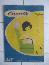 JAT YUGOSLAV AIRLINES rare original Poster 40x57,5 cm from hard paper CARAVELLE