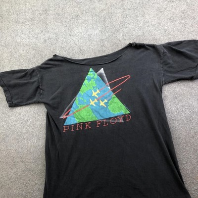 Vintage Pink Floyd Shirt Mens Small Black World Tour 88 Rock Band