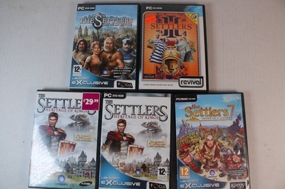 5 games: The Settlers 3 + 7, 3 others (Personal Computer) Authentic, good
