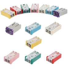 14Pcs Mini Slotted Automotive MCASE Shaped Cartridge Fuse Kit 15A 20A 25A 30A