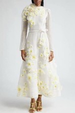 Zimmermann Matchmaker Daisy Midi Dress Size AU0 XS