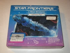Star Frontiers Federation Ships TSR box set *complete*6 metal miniatures D&D rpg