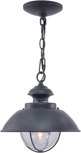 Vaxcel Lighting OD21506 Harwich 1 Light Outdoor Pendant - Grey - Picture 1 of 12