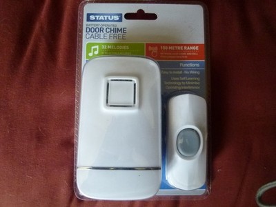 Status Wireless Plug-In Smart Türgong - 32 Melodien - Neu in versiegelter Verpackung