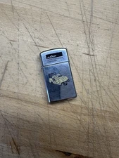 RARE VINTAGE AMF HARLEY DAVIDSON GOLF CAR GRAPHIC SLIM LIGHTER BY ZIPPO