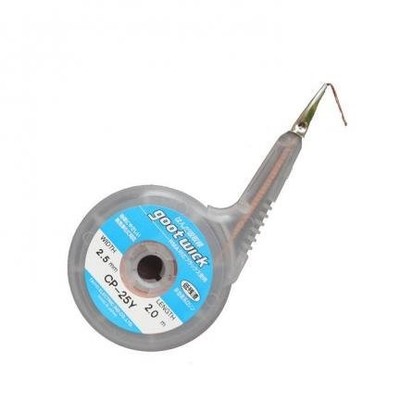 GOOT CP-25Y Desoldering Wick Braided Copper Wire (2.5 mm, 2 m)