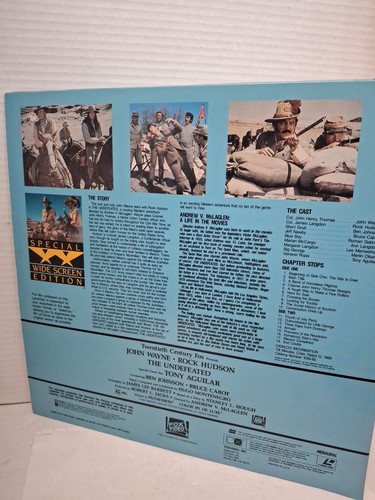The Undefeated (1969, Laserdisc) John Wayne Rock Hudson, CLASSIC WESTERN - Bild 2 von 2