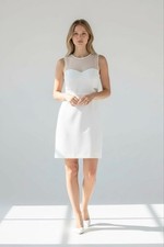 Express NWT lace cut out white dress sleeveless size 12