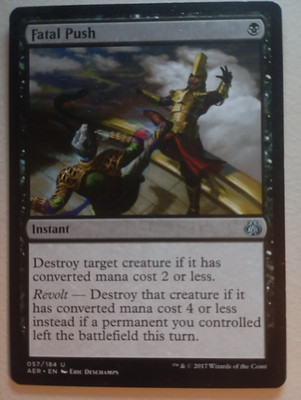 Fatal Push - MTG -  Aether Revolt- NM