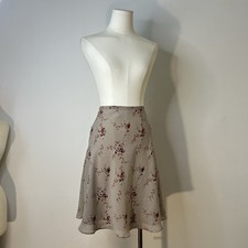 90s Express Fairycore Cottagecore Floral Skirt Sheer 35 Inch Waist