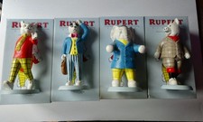 RUPERT BEAR FIGURES   4 X FRANCES COLLECTABLES BOXED MINT AND VERY RARE