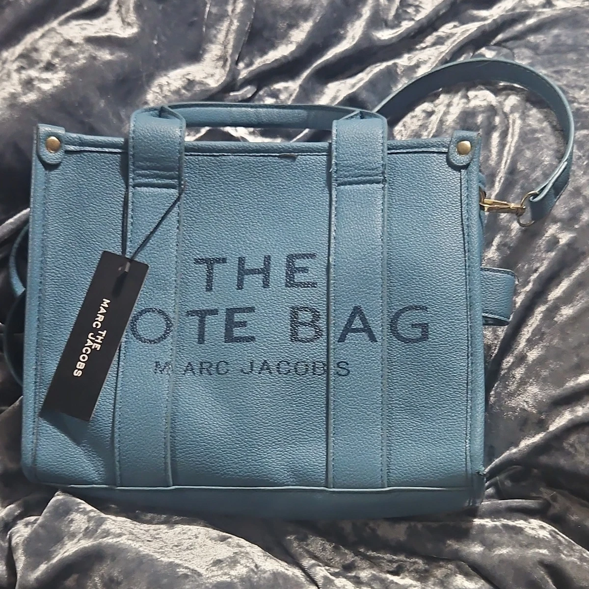 Marc by Marc Jacobs convertible backpack/crossbody bag; Blue Italian leather NWT Latest Authentic Marc Jacobs Denim Convertible Shoulder Bag  main image 2