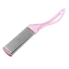 Plastic Handle Clear Pink Dual Sides Foot File Foot Care