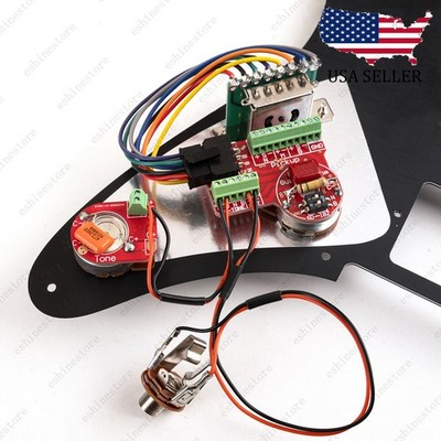 Solderless HSH/SSH/HHS Wiring Harness Alu Shaft Pots w/ 5-Way Switch for Ibanez